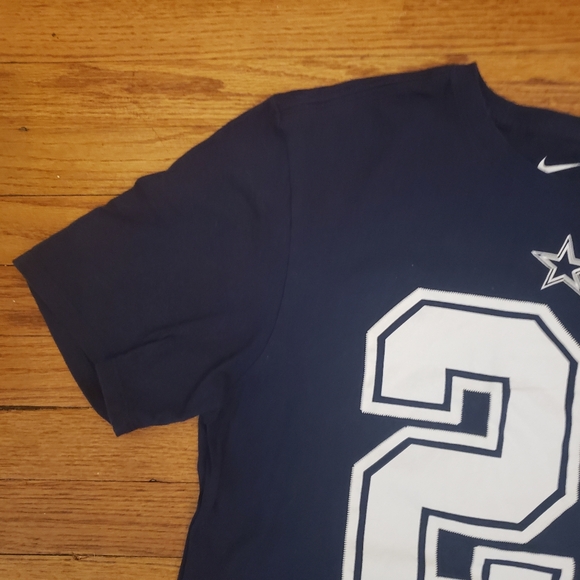 NFL Dallas Cowboys Elliot The Nike Tee dark blue and white t-shirt size medium - Picture 3 of 5